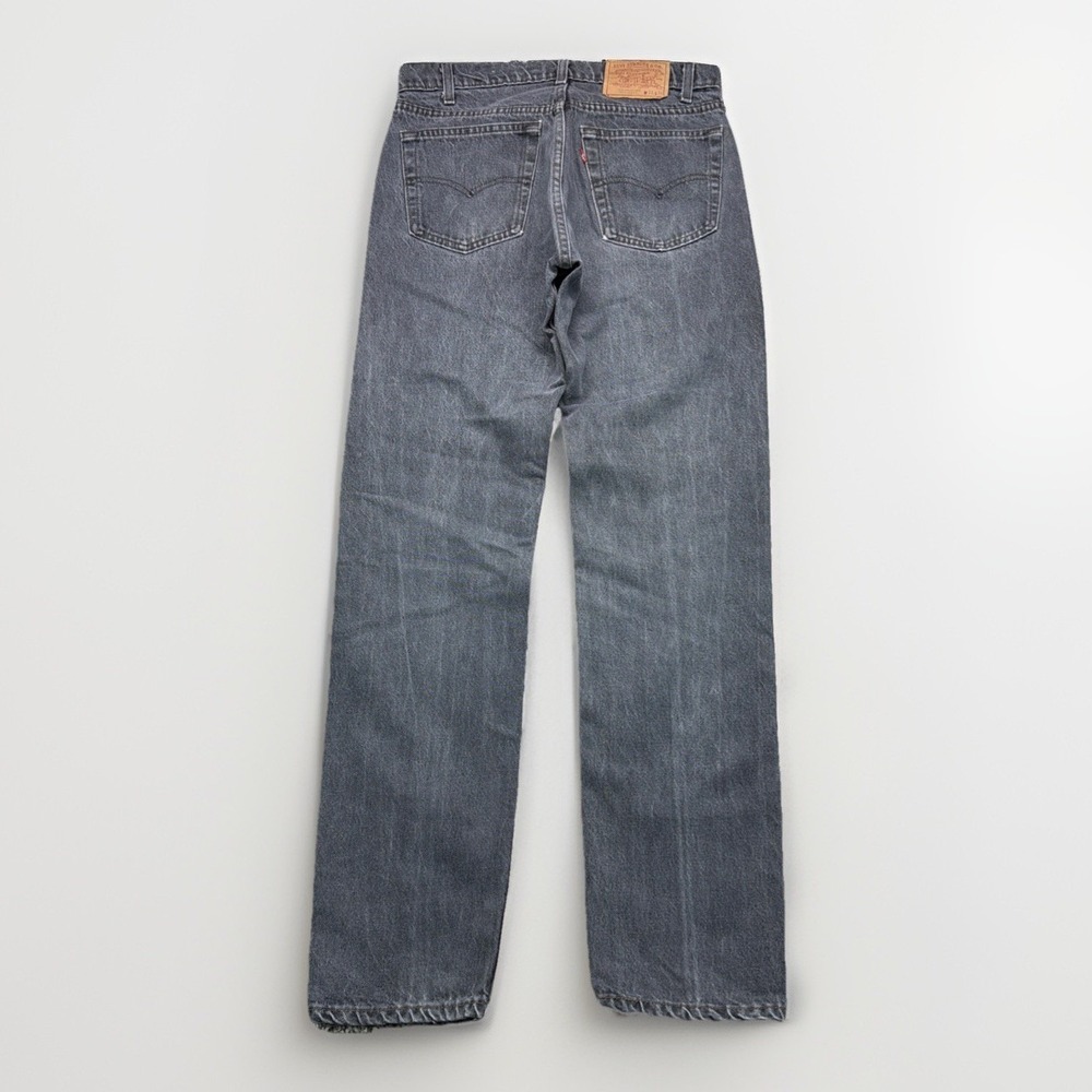 Vintage Levis Jeans Mens 33x34 (Fits 31x32) Black 505 Straight 80s Made in USA